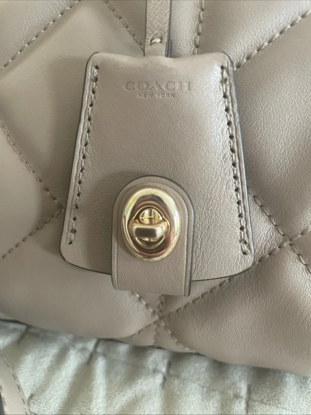 Coach structured quilted